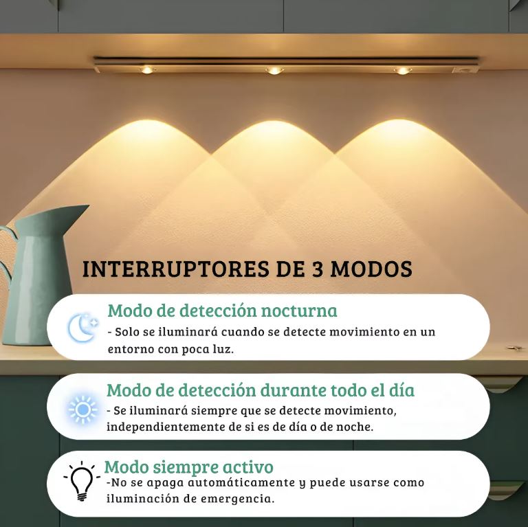 LAMPARA LED CON SENSOR DE MOVIMIENTO 😎
