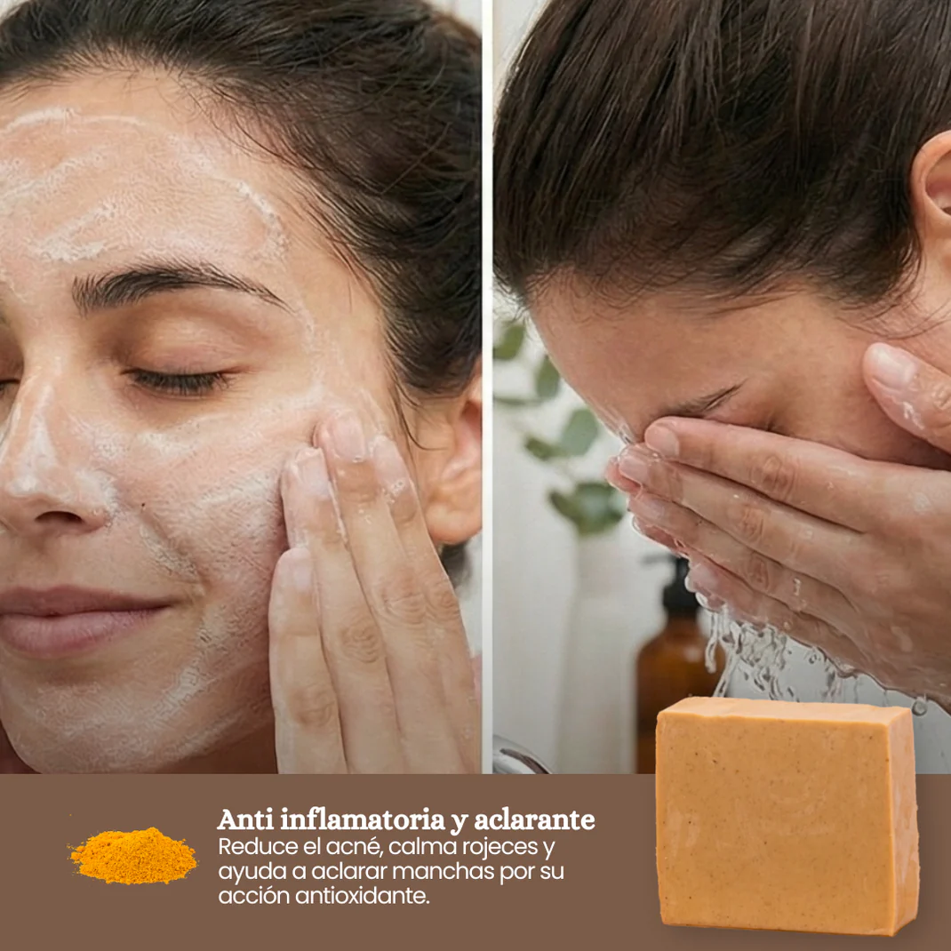 Jabón Aclarante con Cúrcuma y Ácido Kójico X3 UNIDADES - ENVIO GRATIS